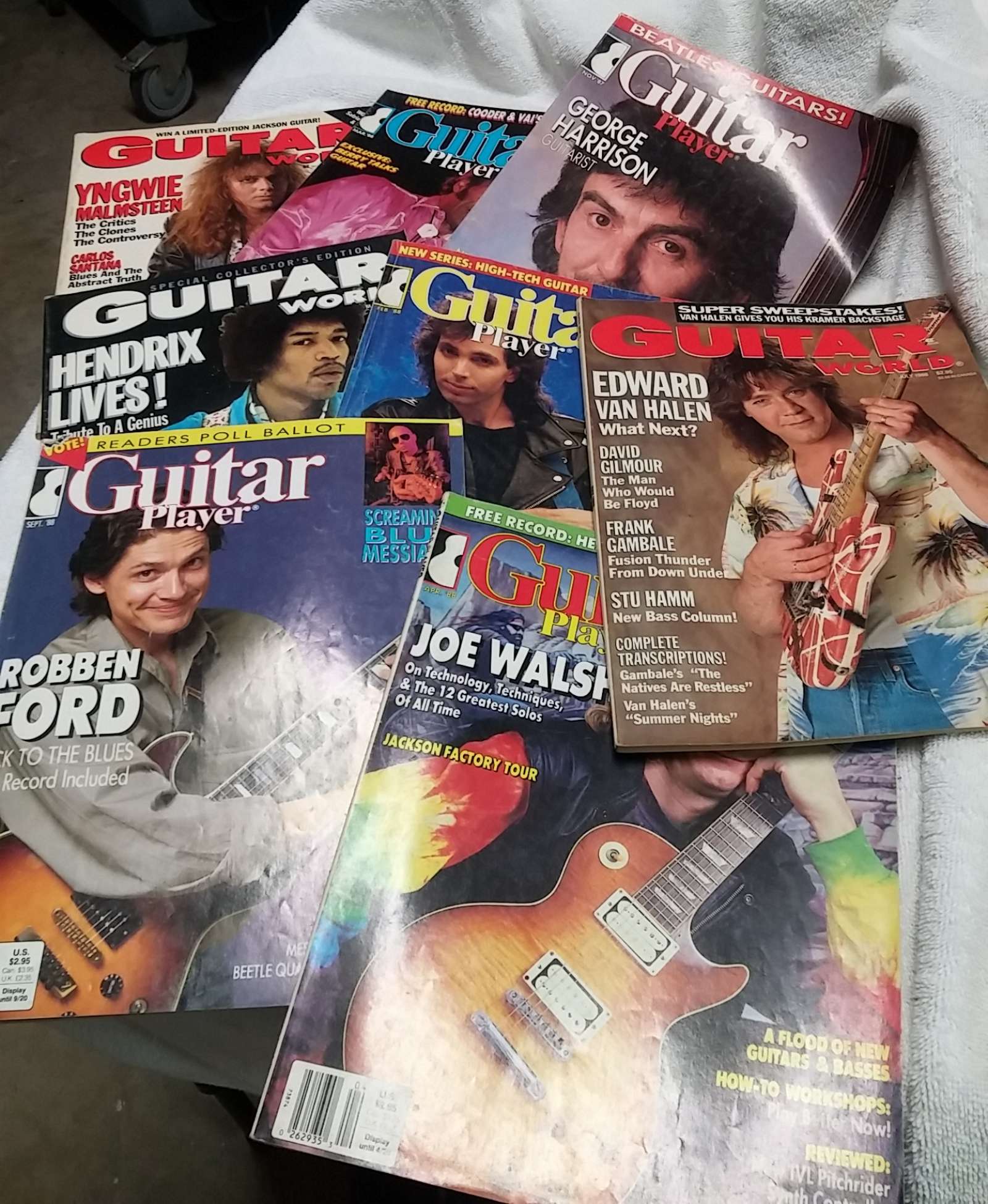 Guitar Player - Guitar World back issues lot